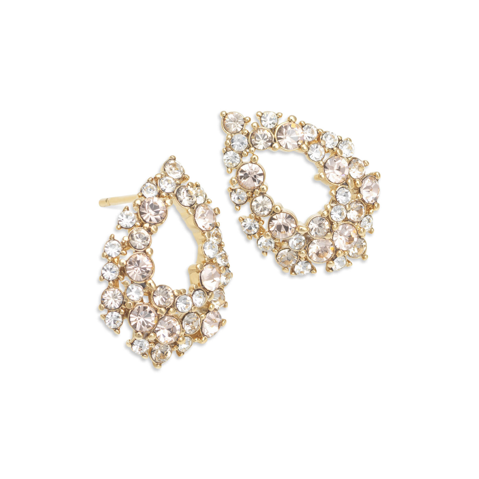 Petite Miss Alice Earrings Crystal Gold main image 1