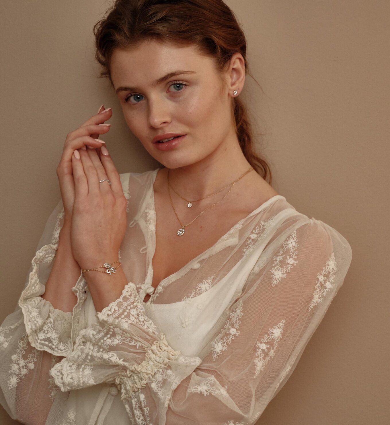 Petite Miss Sofia earrings Crystal (Gold) Lily and Rose