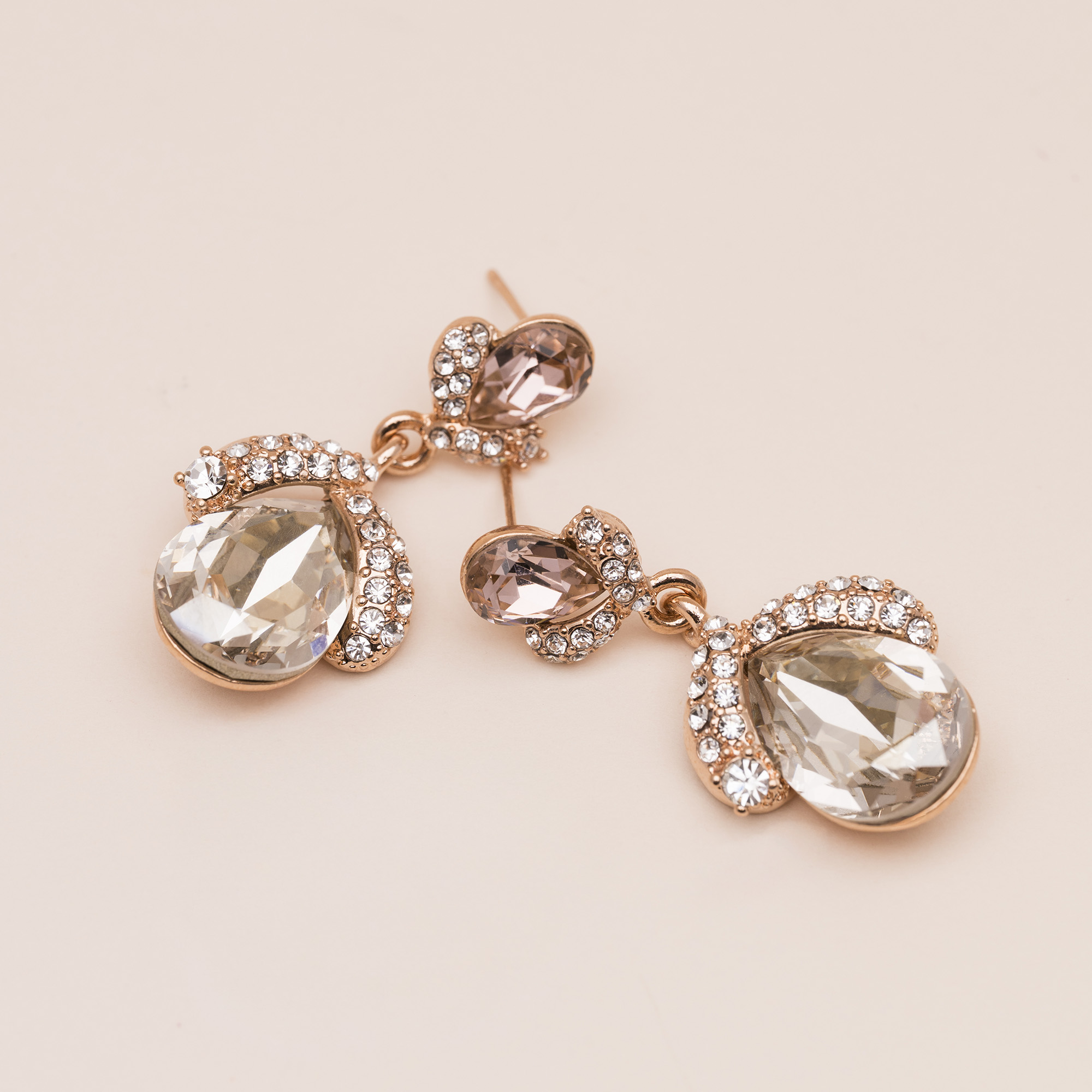 Grace earrings – Silvershade / Vintage rose