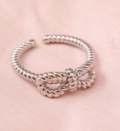 Yves bow ring - Silver