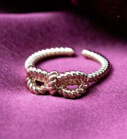 Yves bow ring - Gold
