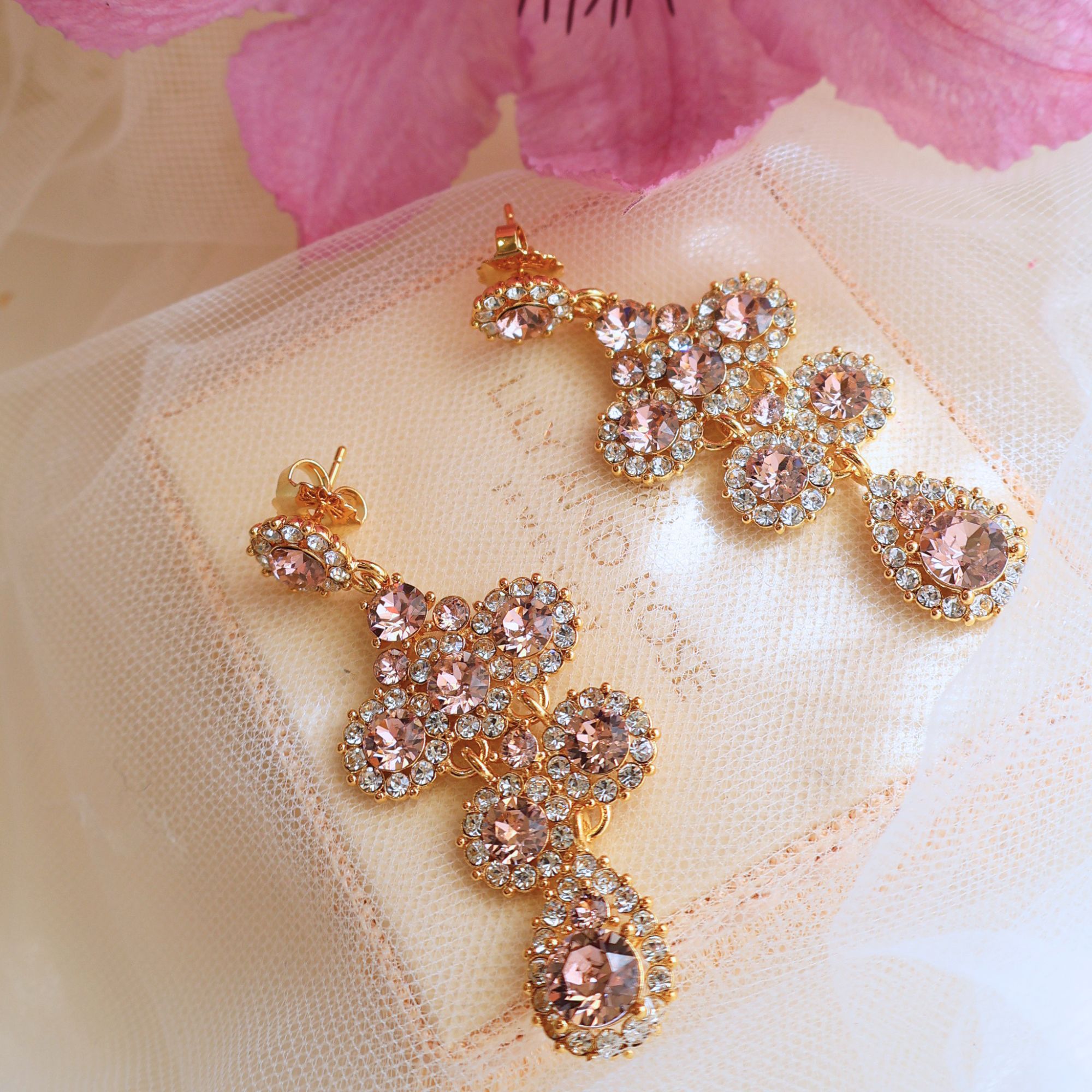 Miss Kate earrings – Vintage rose