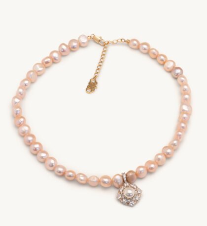 Théresé pearl necklace - Ivory pearl (silver)