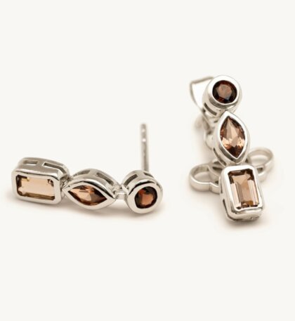 Sylvie earrings - Chocolate